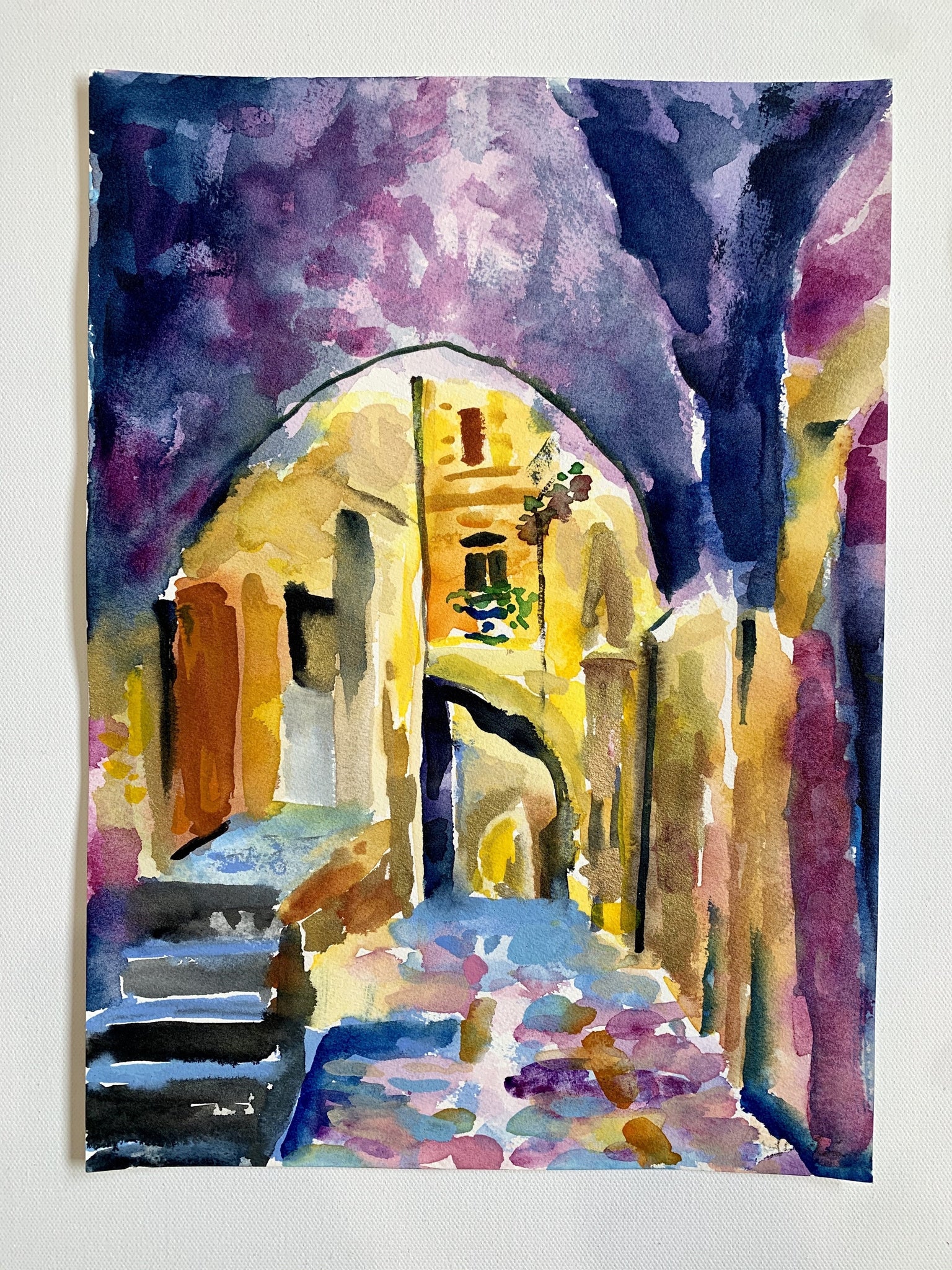 Jerusalem-Alley-Painting
