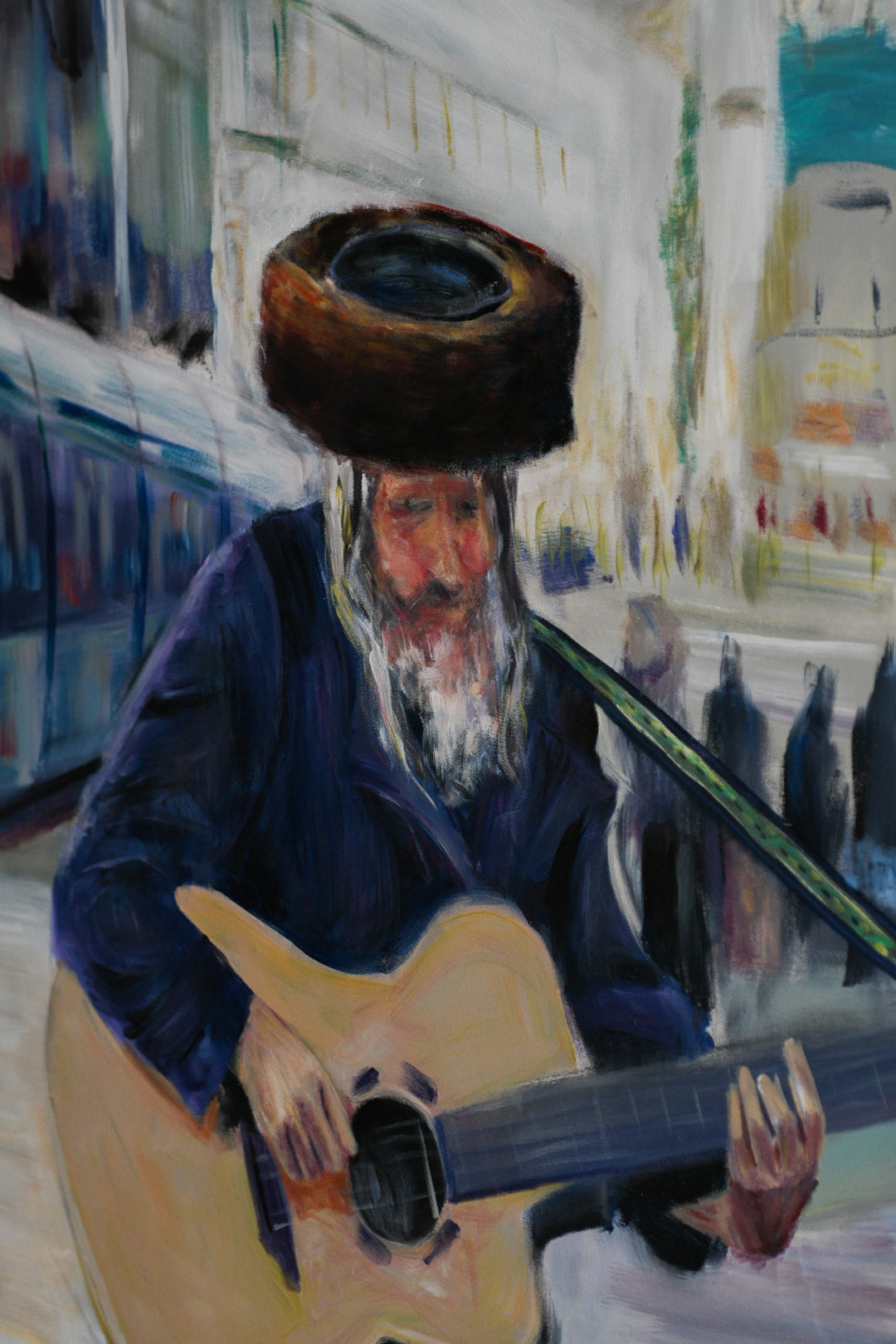 Musician in the street of Jerusalem