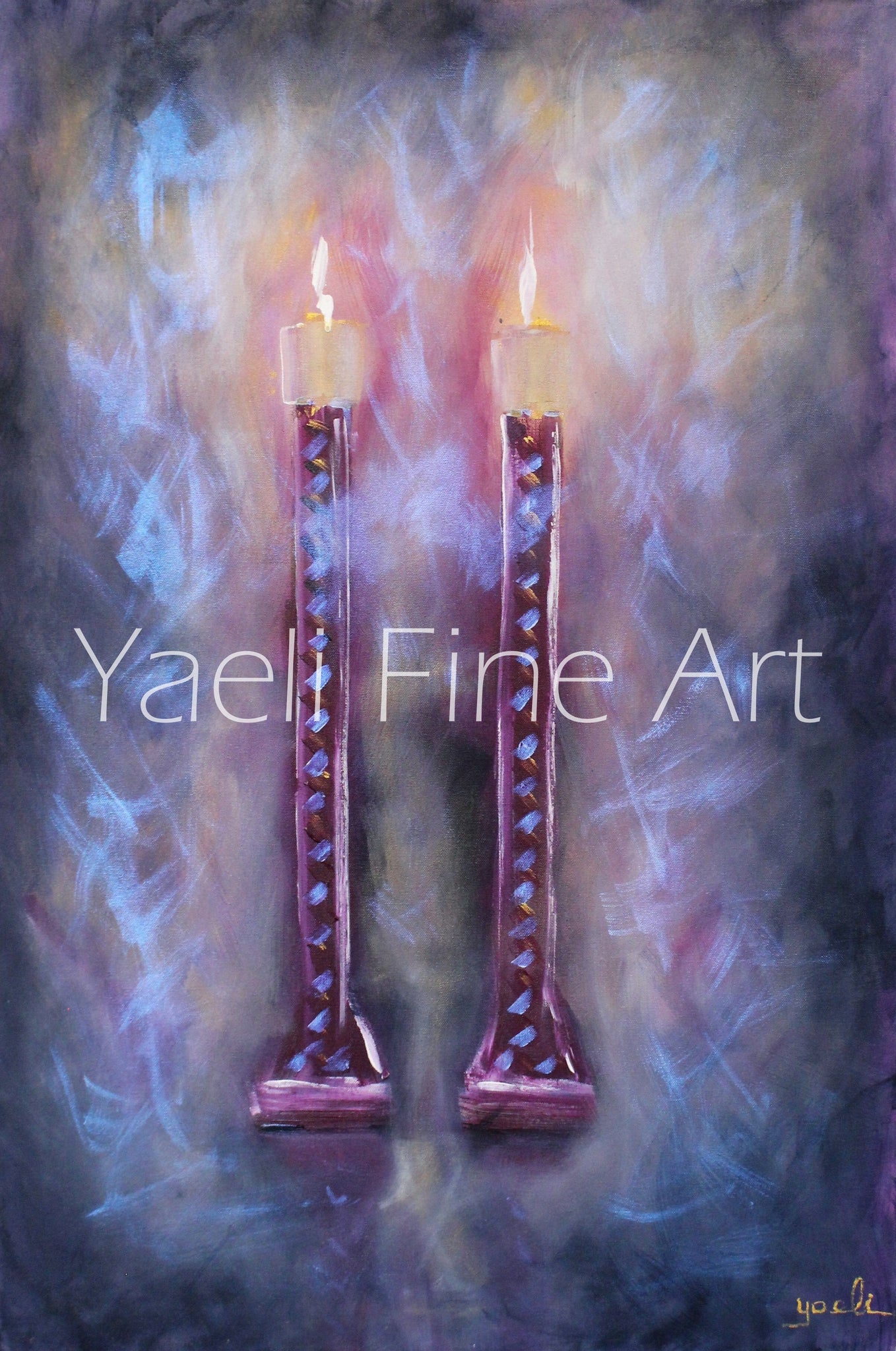 candle-sticks-painting